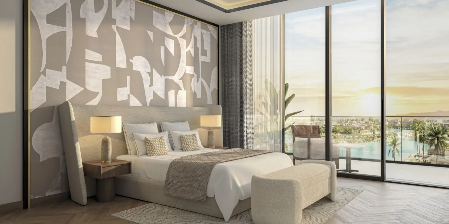 Studio Apartment in Azizi Venice in Azizi Venice, Dubai South - view 13 showing studio with studio layout, 334 sq ft