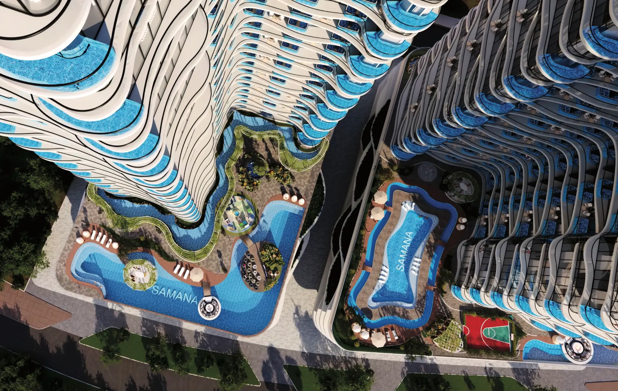 Studio Apartment in SAMANA Barari Views in SAMANA Barari Views, Dubai Land - view 16 showing studio with studio layout, 364 sq ft