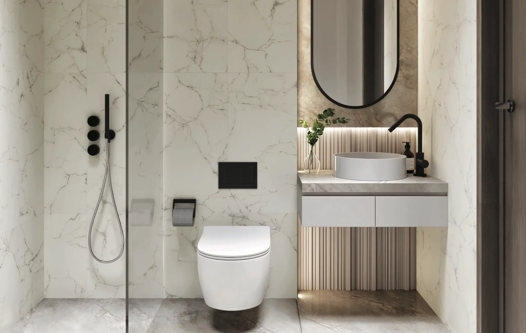 Studio Apartment in SAMANA Barari Views in SAMANA Barari Views, Dubai Land - entrance lobby showing studio with studio layout, 364 sq ft