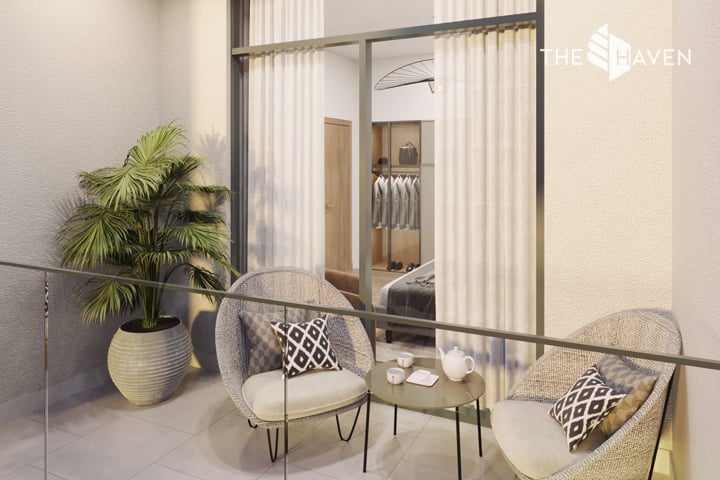 2 Bedroom Corner Unit in The Haven in The Haven, Majan, Dubai Land - additional interior view showing 2 bedroom apartment with 2 bedrooms, 999 sq ft