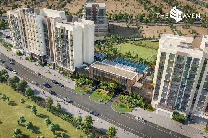 2 Bedroom Corner Unit in The Haven in The Haven, Majan, Dubai Land - kitchen and dining area showing 2 bedroom apartment with 2 bedrooms, 999 sq ft