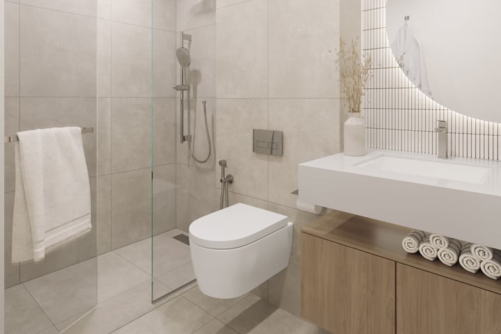 2 Bedroom Corner Unit in The Haven in The Haven, Majan, Dubai Land - building facade showing 2 bedroom apartment with 2 bedrooms, 999 sq ft